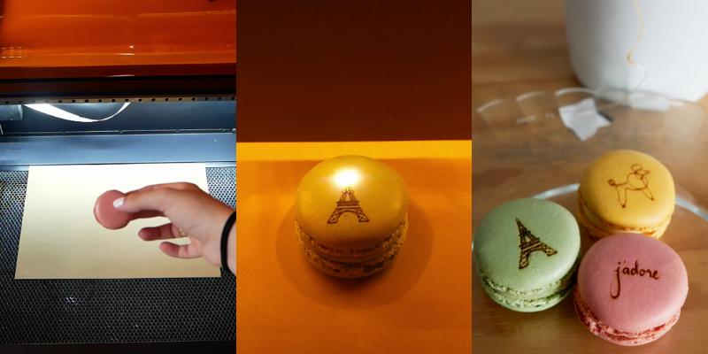 Details of the macarons manufacturing with OKU Desk laser engraving